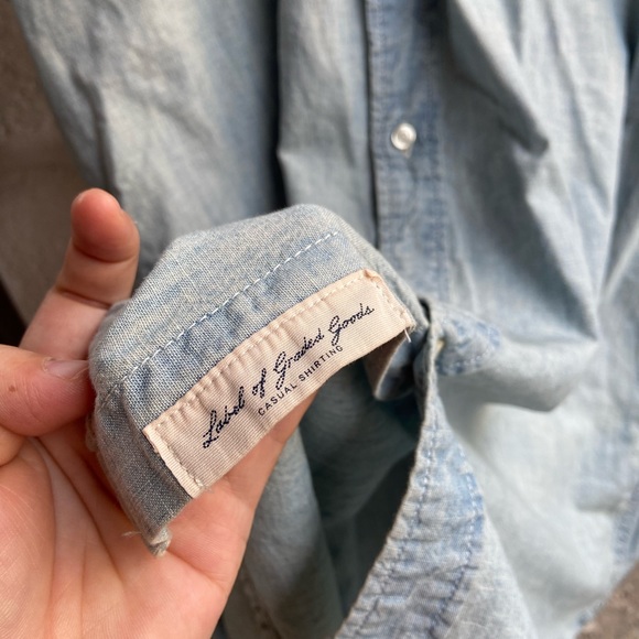 Label of Graded Goods Denim Shirt. Size- XL - Picture 8 of 8